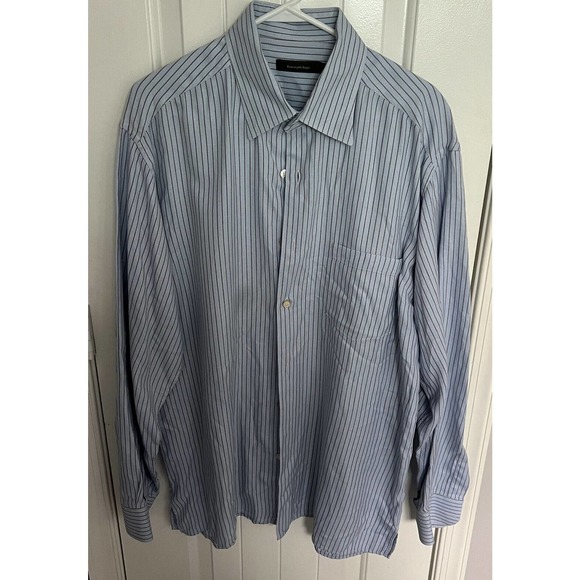 Ermenegildo Zegna Other - ERMENEGILDO ZEGNA 100% Cotton Long Sleeve Button Up Shirt Size XL